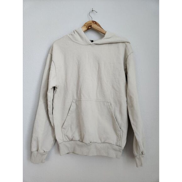 Talentless Beige Pullover Hoodie 100% Cotton | Size S - Picture 1 of 6
